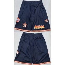 Men Houston Astros Navy Shorts 