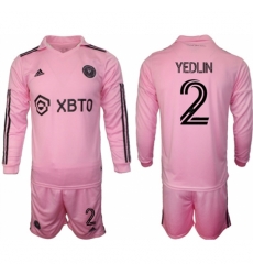 Men Inter Miami CF 2 Yedlyn 2023 24 Pink Home Soccer Jersey Suit Men Inter Miami CF 2 Yedlyn 2023 24 Pink Home Soccer Jersey Suit