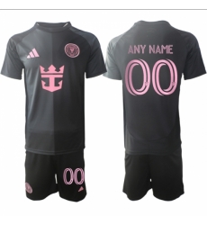 Men Inter Miami CF Custom 2025 Black Away Soccer Jersey Suit Men Inter Miami CF Custom 2025 Black Away Soccer Jersey Suit