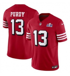 Men San Francisco 49ers 13 Brock Purdy 2023 F U S E New Red Vapor Untouchable Limited Stitched Football 2024 Super Bowl LVIII Jersey Men San Francisco 49ers 13 Brock Purdy 2023 F U S E New Red Vapor Untouchable Limited Stitched Football 2024 Super Bowl LVIII Jersey