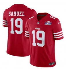 Men San Francisco 49ers 19 Deebo Samuel Red 2023 F U S E Vapor Untouchable Limited Stitched Football 2024 Super Bowl LVIII Jersey Men San Francisco 49ers 19 Deebo Samuel Red 2023 F U S E Vapor Untouchable Limited Stitched Football 2024 Super Bowl LVIII Jersey