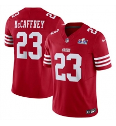 Men San Francisco 49ers 23 Christian McCaffrey Red 2023 F U S E Vapor Untouchable Limited Stitched Football 2024 Super Bowl LVIII Jersey Men San Francisco 49ers 23 Christian McCaffrey Red 2023 F U S E Vapor Untouchable Limited Stitched Football 2024 Super Bowl LVIII Jersey