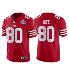 Men San Francisco 49ers 80 Jerry Rice 2022 New Scarlet Vapor Untouchable Stitched Football 2024 Super Bowl LVIII Jersey Men San Francisco 49ers 80 Jerry Rice 2022 New Scarlet Vapor Untouchable Stitched Football 2024 Super Bowl LVIII Jersey