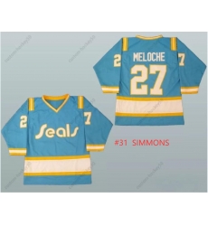 Men Seals #31 Simmons blue White Stitched Jersey Men Seals #31 Simmons blue White Stitched Jersey