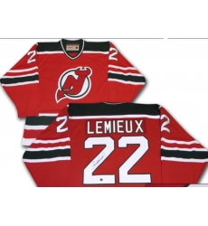 NHL 22 LEMIEUX Red Stitched Hocky Jersey