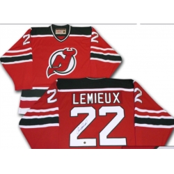NHL 22 LEMIEUX Red Stitched Hocky Jersey