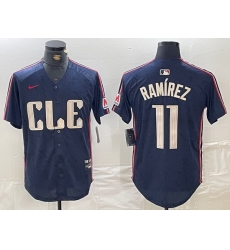 Men Cleveland Guardians 11 Jose Ramirez Navy 2024 City Connect Limited Stitched Baseball Jersey 2 Men Cleveland Guardians 11 Jose Ramirez Navy 2024 City Connect Limited Stitched Baseball Jersey 2