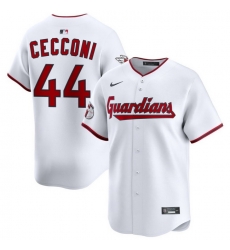 Men Cleveland Guardians Nike White Home Limited Jersey Cecconi Slade 44 Men Cleveland Guardians Nike White Home Limited Jersey Cecconi Slade 44