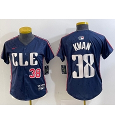 Women Cleveland Guardians 38 Steven Kwan Navy 2024 City Connect Limited Stitched jerseys 3 Women Cleveland Guardians 38 Steven Kwan Navy 2024 City Connect Limited Stitched jerseys 3
