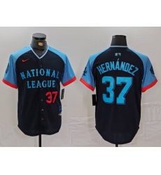 Men National League 37 Teoscar Hernandez Navy 2024 All Star Limited Stitched Baseball Jersey 7 Men National League 37 Teoscar Hernandez Navy 2024 All Star Limited Stitched Baseball Jersey 7