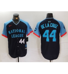 Men National League 44 Elly De La Cruz Navy 2024 All Star Limited Stitched Baseball Jersey 6 Men National League 44 Elly De La Cruz Navy 2024 All Star Limited Stitched Baseball Jersey 6