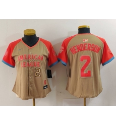 Women American League 2 Gunnar Henderson Cream 2024 All Star Limited Stitched Baseball Jersey 5 Women American League 2 Gunnar Henderson Cream 2024 All Star Limited Stitched Baseball Jersey 5
