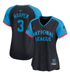 Women National League 3 Bryce Harper Navy 2024 All Star Limited Stitched Baseball Jersey 28Run Small 29 Women National League 3 Bryce Harper Navy 2024 All Star Limited Stitched Baseball Jersey 28Run Small 29