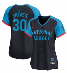 Women National League 30 Paul Skenes Navy 2024 All Star Limited Stitched Baseball Jersey Women National League 30 Paul Skenes Navy 2024 All Star Limited Stitched Baseball Jersey