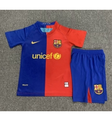Youth Retro Soccer Jerseys Barcelona Blue Red 08 09 Youth Retro Soccer Jerseys Barcelona Blue Red 08 09