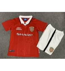 Youth Retro Soccer Jerseys Manchester United F.C. Red 99 00 Youth Retro Soccer Jerseys Manchester United F.C. Red 99 00
