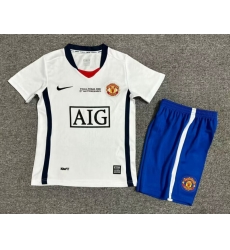 Youth Retro Soccer Jerseys Manchester United F.C. White III Youth Retro Soccer Jerseys Manchester United F.C. White III
