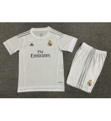 Youth Retro Soccer Jerseys Real Madrid CF All White Youth Retro Soccer Jerseys Real Madrid CF All White