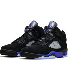 Men Nike Air Jordan 5 Black Purple Baskeball Shoes