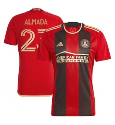 Men Atlanta United Thiago Almada 2023 24 Home Replica Black Men Atlanta United Thiago Almada 2023 24 Home Replica Black