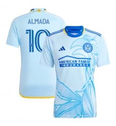Men Atlanta United Thiago Almada 2024 25 Away Replica Light Blue Men Atlanta United Thiago Almada 2024 25 Away Replica Light Blue