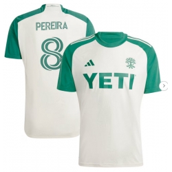 Mens Austin FC Daniel Pereira adidas Tan 2024 The Armadillo Kit Replica Player Jersey
