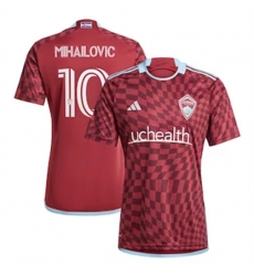 Men Colorado Rapids Djordje Mihailovic 2024 25 Home Replica Red Men Colorado Rapids Djordje Mihailovic 2024 25 Home Replica Red