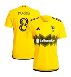 Men Columbus Crew SC Aidan Morris 2024 25 Home Replica Yellow Men Columbus Crew SC Aidan Morris 2024 25 Home Replica Yellow
