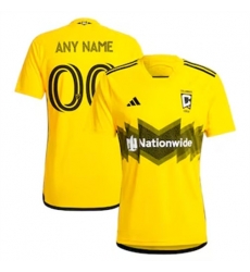Men Columbus Crew SC Custom 2024 25 Home Replica Yellow Men Columbus Crew SC Custom 2024 25 Home Replica Yellow
