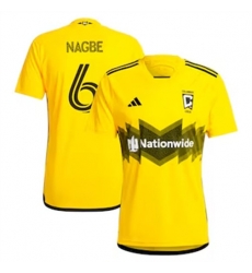 Men Columbus Crew SC Darlington Nagbe 2024 25 Home Replica Yellow Men Columbus Crew SC Darlington Nagbe 2024 25 Home Replica Yellow
