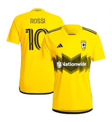 Men Columbus Crew SC Diego Rossi 2024 25 Home Replica Yellow Men Columbus Crew SC Diego Rossi 2024 25 Home Replica Yellow