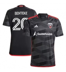 Men D.C. United Christian Benteke 2024 25 Home Replica Black Men D.C. United Christian Benteke 2024 25 Home Replica Black