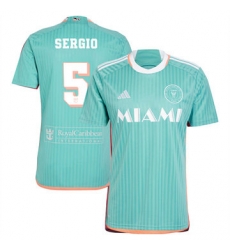 Men Inter Miami CF Sergio Busquets 2024 25 Third Replica Aqua Men Inter Miami CF Sergio Busquets 2024 25 Third Replica Aqua