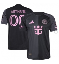 Men's Inter Miami CF adidas Black 2025 The Fortitude Kit Authentic Custom Jersey Men's Inter Miami CF adidas Black 2025 The Fortitude Kit Authentic Custom Jersey