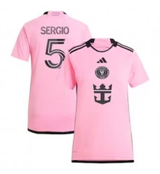 Women Inter Miami CF Sergio Busquets 2024 25 Home Replica Pink Women Inter Miami CF Sergio Busquets 2024 25 Home Replica Pink