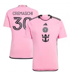 Youth Inter Miami CF Benjamin Cremaschi 2024 25 Home Replica Pink Youth Inter Miami CF Benjamin Cremaschi 2024 25 Home Replica Pink