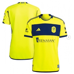 Mens Nashville SC adidas Yellow 2024 The 615 Kit Authentic Jersey