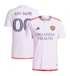 Men Orlando City SC Custom 2024 25 Away Replica White Men Orlando City SC Custom 2024 25 Away Replica White
