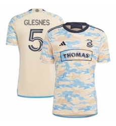 Men Philadelphia Union Jakob Glesnes 2023 24 Away Replica Tan Men Philadelphia Union Jakob Glesnes 2023 24 Away Replica Tan