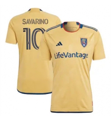 Men Real Salt Lake Jefferson Savarino 2023 24 Away Replica Gold Men Real Salt Lake Jefferson Savarino 2023 24 Away Replica Gold