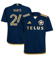 Men Vancouver Whitecaps FC Brian White 2024 25 Away Replica Navy Men Vancouver Whitecaps FC Brian White 2024 25 Away Replica Navy