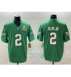 Men Philadelphia Eagles 2 Darius Slay Jr Green 2025 Super Bowl LIX Patch F U S E Throwback Vapor Untouchable Limited Stitched Football Jersey Men Philadelphia Eagles 2 Darius Slay Jr Green 2025 Super Bowl LIX Patch F U S E Throwback Vapor Untouchable Limited Stitched Football Jersey