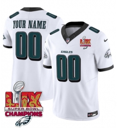 Men Philadelphia Eagles Active Player Custom White 2025 Eagles Logo Super Bowl LIX Patch New F U S E Vapor Limited Stitched Football Jersey Men Philadelphia Eagles Active Player Custom White 2025 Eagles Logo Super Bowl LIX Patch New F U S E Vapor Limited Stitched Football Jersey