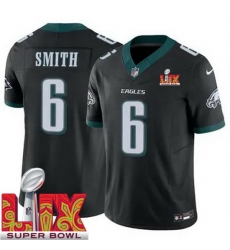 Men Philadelphia Eagles DeVonta Smith #6 Black 2024 2025 Super Bowl LIX F U S E Stitched NFL Jersey Men Philadelphia Eagles DeVonta Smith #6 Black 2024 2025 Super Bowl LIX F U S E Stitched NFL Jersey