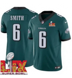 Youth Philadelphia Eagles DeVonta Smith #6 Green 2024 2025 Super Bowl LIX F U S E Stitched NFL Jersey Youth Philadelphia Eagles DeVonta Smith #6 Green 2024 2025 Super Bowl LIX F U S E Stitched NFL Jersey