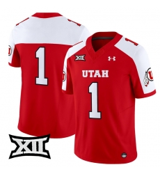 Men Women Youth Utah Utes 1 Team Red Alternate 2024 Vapor Limited Jersey All Stitched
