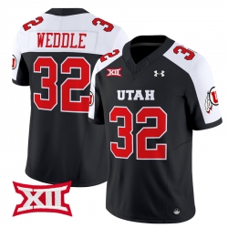 Men Women Youth Utah Utes 32 Eric Weddle Black Alternate 2024 Vapor Limited Jersey All Stitched