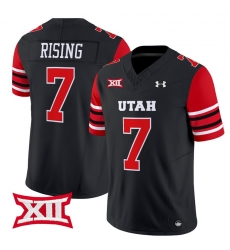 Men Women Youth Utah Utes 7 Cameron Rising Black 2024 Vapor Limited Jersey All Stitched