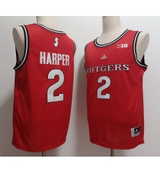Men Rutgers Scarlet Knights #2 Dylan Harper Red Stitched Basketball Jersey Men Rutgers Scarlet Knights #2 Dylan Harper Red Stitched Basketball Jersey