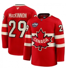 Men Canada 29 Nathan MacKinnon Red 2025 4 Nations Face Off Premium Stitched Jersey Men Canada 29 Nathan MacKinnon Red 2025 4 Nations Face Off Premium Stitched Jersey